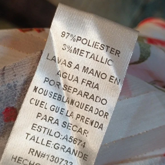 P-10 satin-like metallic long duster shrug Large - Picture 5 of 8